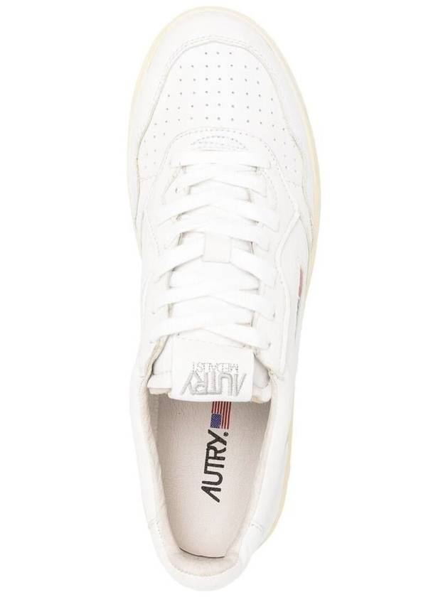 Medalist Goatskin Low Top Sneakers White - AUTRY - BALAAN 3