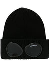 Goggle Detail Ribbed Beanie 16CMAC016A000727A999 - CP COMPANY - BALAAN 1