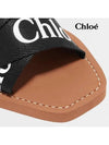 Woody Logo Flat Mule Slippers Black - CHLOE - BALAAN 6