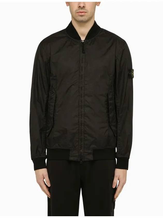 Membrana 3L TC Bomber Jacket Black - STONE ISLAND - BALAAN 2