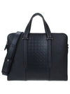 Gancini Leather Brief Case Black - SALVATORE FERRAGAMO - BALAAN 2