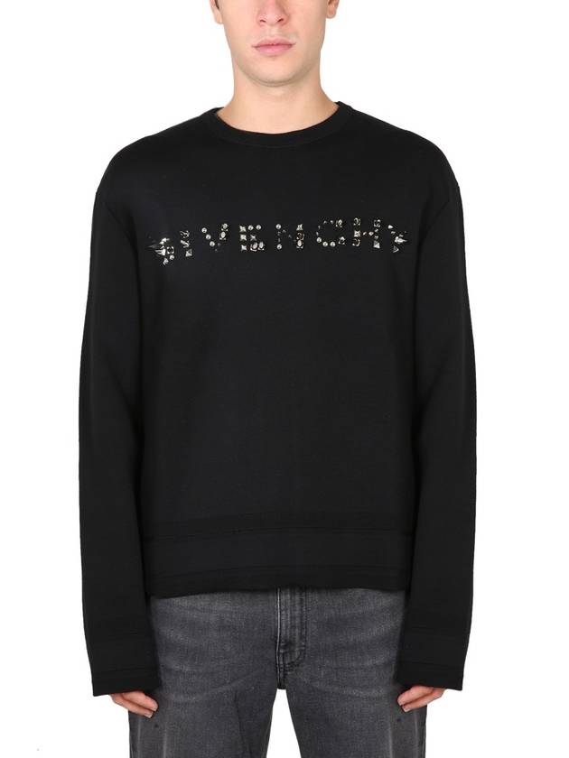 Logo Stud Knit Top Black - GIVENCHY - BALAAN 2