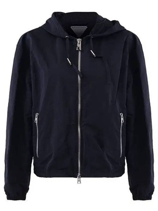 22FW 716595 VF4K0 4030 Technical Nylon Hooded Jacket Dark Navy 988134 - BOTTEGA VENETA - BALAAN 1