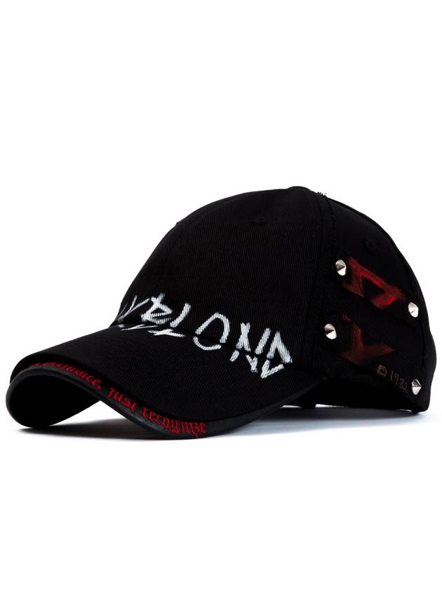 Beyond Graffiti Logo Double Visor Cap Black - BLACKBLOND - BALAAN 2