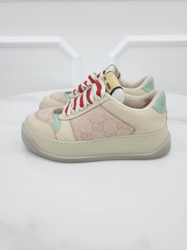 GG pink screener sneakers 35 5 - GUCCI - BALAAN 5