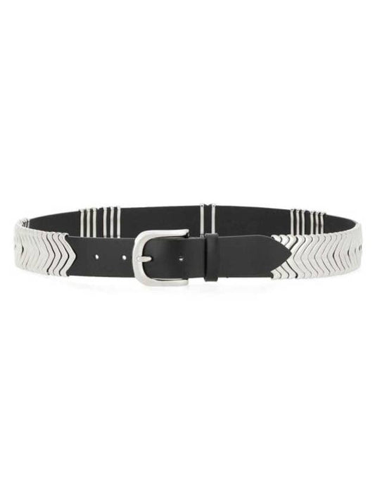 Tehorah Leather Belt Black - ISABEL MARANT - BALAAN 1