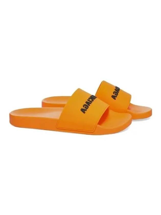 logo slippers orange - BALENCIAGA - BALAAN 3