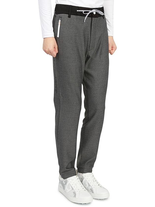 Men's Logo Jogger Track Pants Black - HORN GARMENT - BALAAN 4