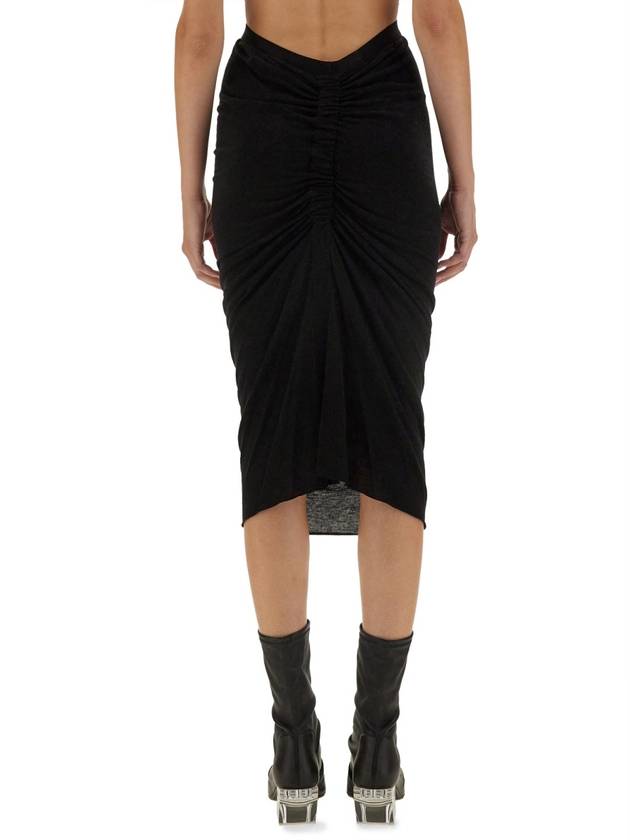 SKIRT WITH DRAPE - RICK OWENS - BALAAN 3