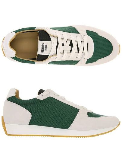 H221932ZH VS Escape Suede Butt Sapin Blanc Sneakers - HERMES - BALAAN 2