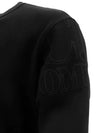 Diagonal Raised Fleece Sweatshirt Black - CP COMPANY - BALAAN 5