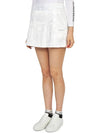 Golf Gauge Jacquard MLW 3A AE01 WHITE Women s Mini Pleated Skirt - MARK & LONA - BALAAN 3