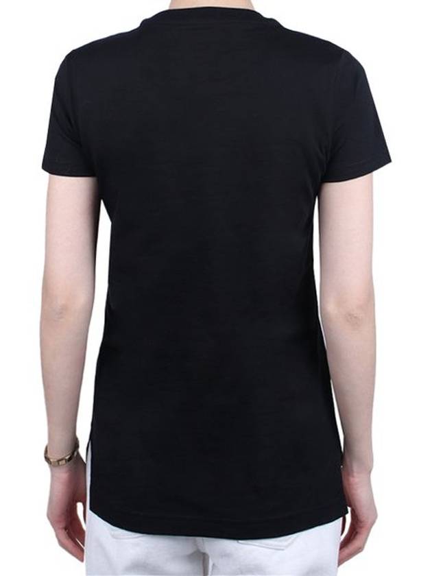 Embroided ORB Peru Short Sleeve T-Shirt Black - VIVIENNE WESTWOOD - BALAAN 3