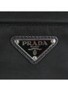 Re-Nylon Saffiano Leather Shoulder Bag Black - PRADA - BALAAN 8