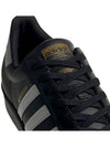 Men's Superstar Low Top Sneakers Core All Black - ADIDAS - BALAAN 8