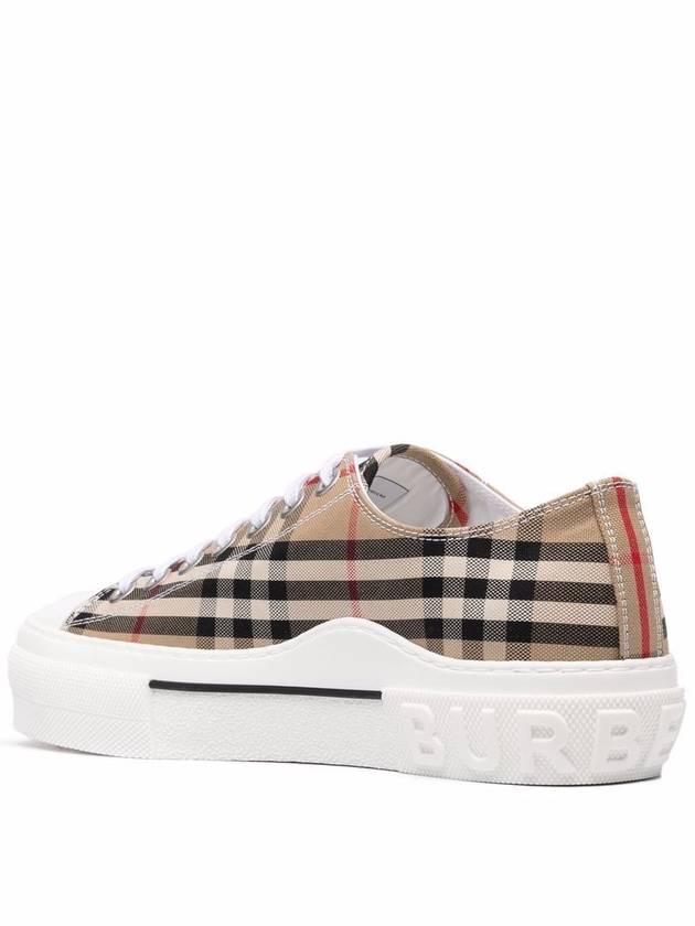 Vintage Check Cotton Sneakers Archive Beige - BURBERRY - BALAAN 4