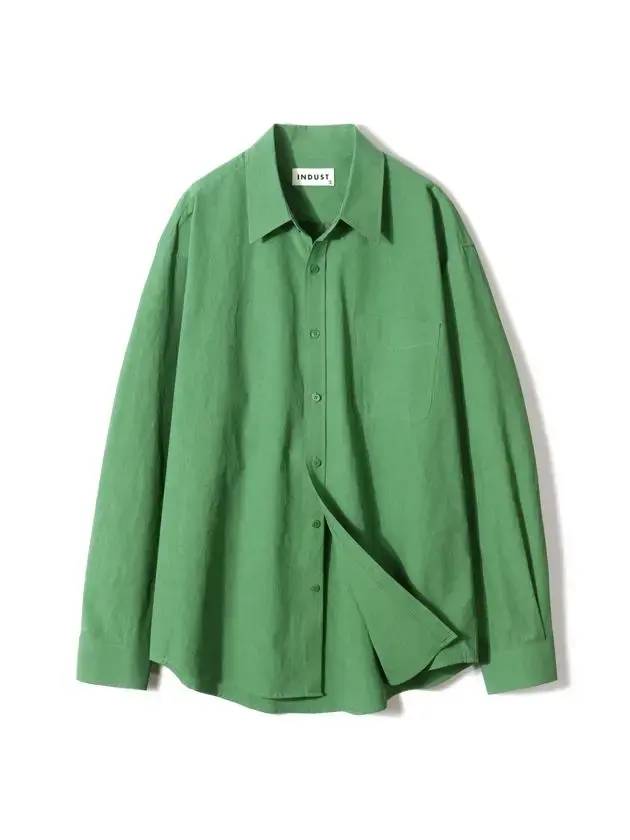 ry Bio Washing Soft Cotton Long Sleeve Shirt Green - INDUST - BALAAN 1