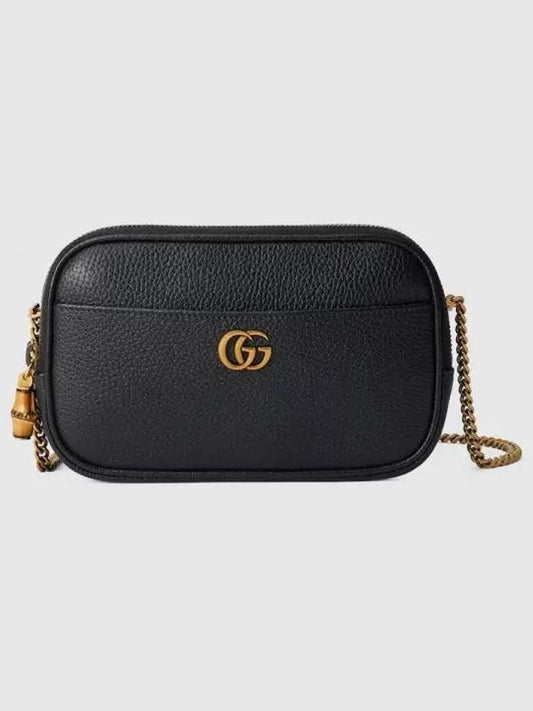 Bamboo Double G Super Mini Bag Black - GUCCI - BALAAN 2