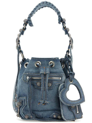 Le Cagole XS Bucket Bag Blue - BALENCIAGA - BALAAN 1