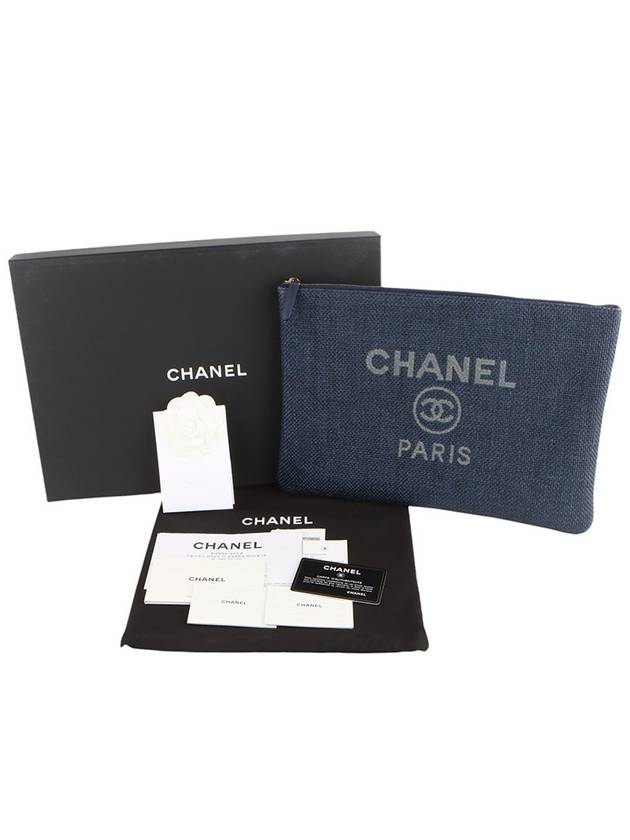 A81981 Canvas Deauville New Medium Clutch 33443Y 2 - CHANEL - BALAAN 8