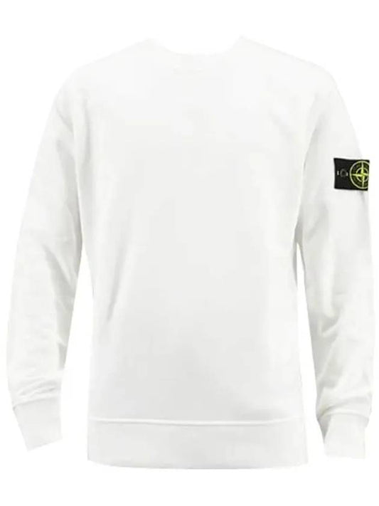 Wappen Patch Garment Dyed Sweatshirt White - STONE ISLAND - BALAAN 2