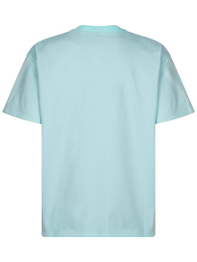 Long Sleeve T-Shirt 744998V16E04602 PALE TURQUOISE NAVY - BOTTEGA VENETA - BALAAN 8