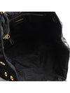 Black padded gold handle tote bag - PRADA - BALAAN 5