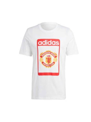 Manchester United Short Sleeve T-Shirt White - ADIDAS - BALAAN 1