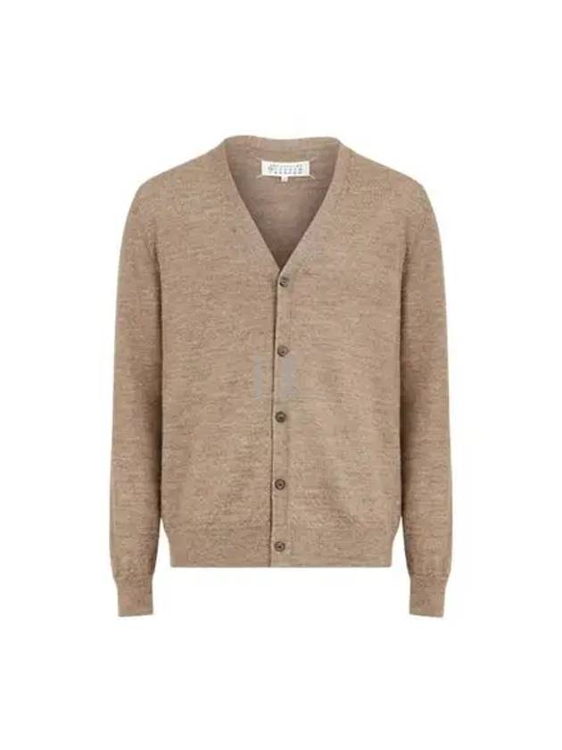 Stitch Alpaca Wool Knit Oversized Fit Cardigan Beige - MAISON MARGIELA - BALAAN 2