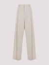 Cotton Silk Wide Leg Slacks Beige - BOTTEGA VENETA - BALAAN 2