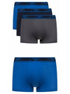 Men's Logo Boxer Briefs 3 Pack Black Blue Gray - EMPORIO ARMANI - BALAAN.