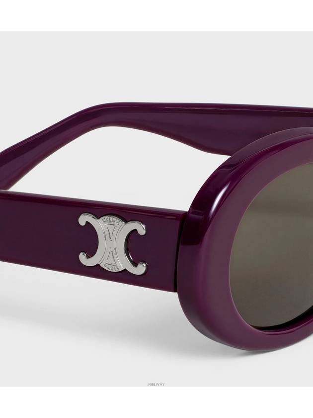 Eyewear Triomphe Acetate Sunglasses Aubergine - CELINE - BALAAN 4