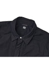 Gabardine Utility Long Sleeve Shirt Black - CP COMPANY - BALAAN 8