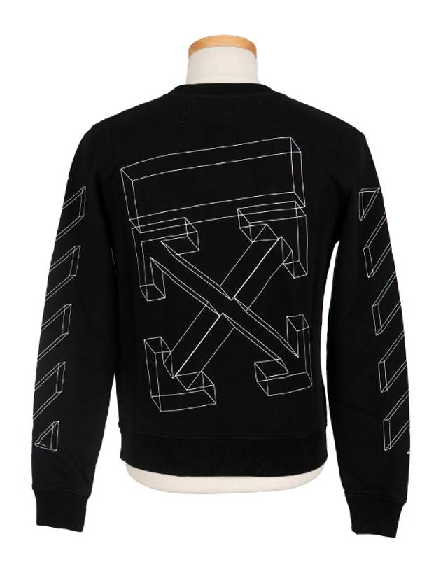 Diagonal Arrow Sweatshirt Black - OFF WHITE - BALAAN 4