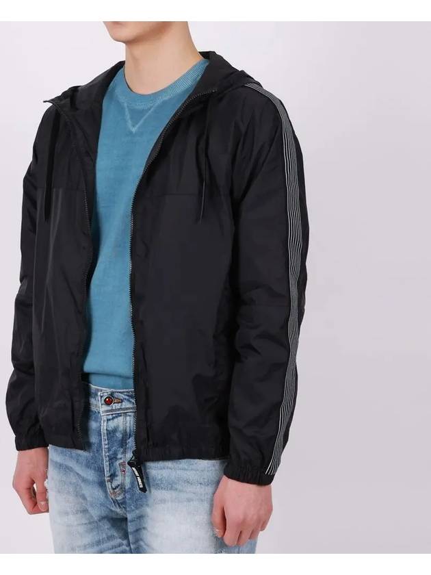 Hooded zip-up black windbreaker - IKALOOOK - BALAAN 2