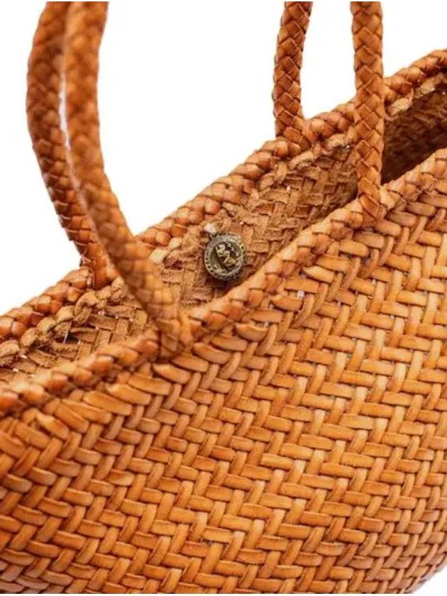 GRACE Grace Brown Woven Small Basket Bag - DRAGON DIFFUSION - BALAAN 4