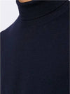 Men's Long Sleeve Wool Turtleneck Navy - A.P.C. - BALAAN 5