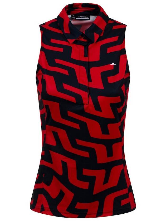 Dena Print Sleeveless Golf Top GWJT06821 - J.LINDEBERG - BALAAN 4