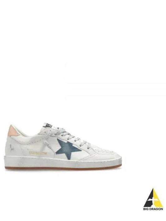 Ballstar Leather Low Top Sneakers Smoke Blue White - GOLDEN GOOSE - BALAAN 2