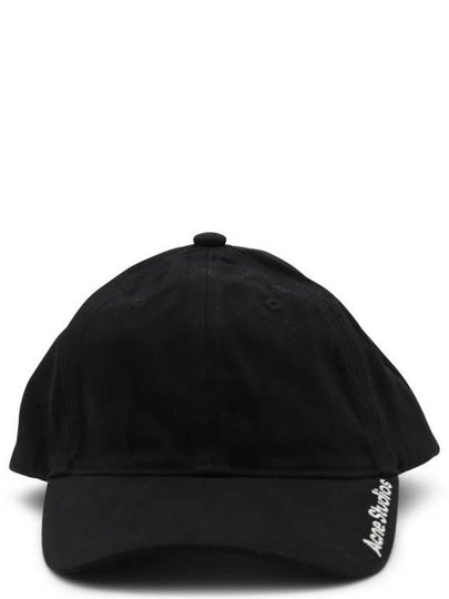 Embroidered Logo Ball Cap Black - ACNE STUDIOS - BALAAN 2