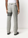 4 Bar Prince Of Wales Straight Pants Grey - THOM BROWNE - BALAAN 6