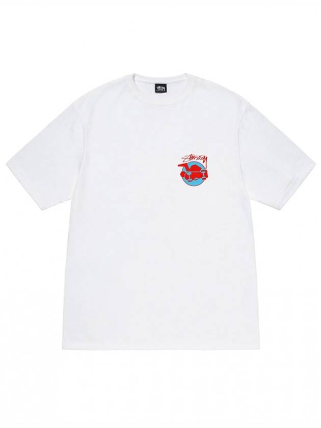 Skateman TShirt White 1904824 Skateman TShirt White - STUSSY - BALAAN 2