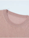 24SS Glitter Round Neck Knit Top Pink - CALLAITE - BALAAN 2