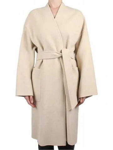 Weekend Women s Eris Virgin Wool Coat Sand 064 1120251 - MAX MARA - BALAAN 1