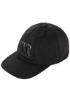 Amiche M Logo Patch Ball Cap Black - MAX MARA - BALAAN 2