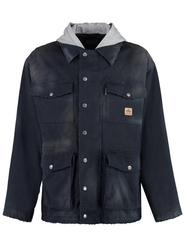 Men's Double B Workwear Parka Dark Navy - BALENCIAGA - BALAAN 2