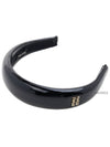 Logo Patent Leather Headband Black - MIU MIU - BALAAN 2