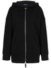 Doppia Cotton Zip-Up Hoodie Black - MAX MARA - BALAAN 2