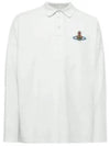 ORB Logo Polo Shirt White - VIVIENNE WESTWOOD - BALAAN 2