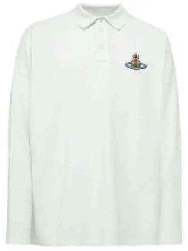 ORB Logo Polo Shirt White - VIVIENNE WESTWOOD - BALAAN 2